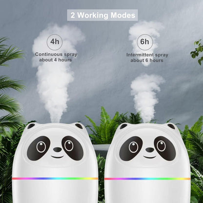 Mini Cute Panda Cool Mist Humidifier For Room Moisture