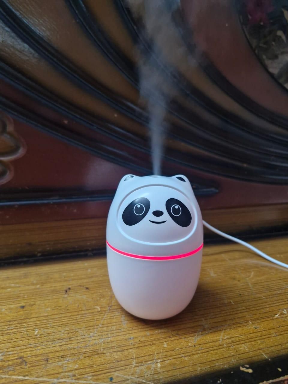 Mini Cute Panda Cool Mist Humidifier For Room Moisture