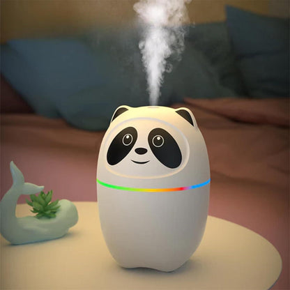 Mini Cute Panda Cool Mist Humidifier For Room Moisture